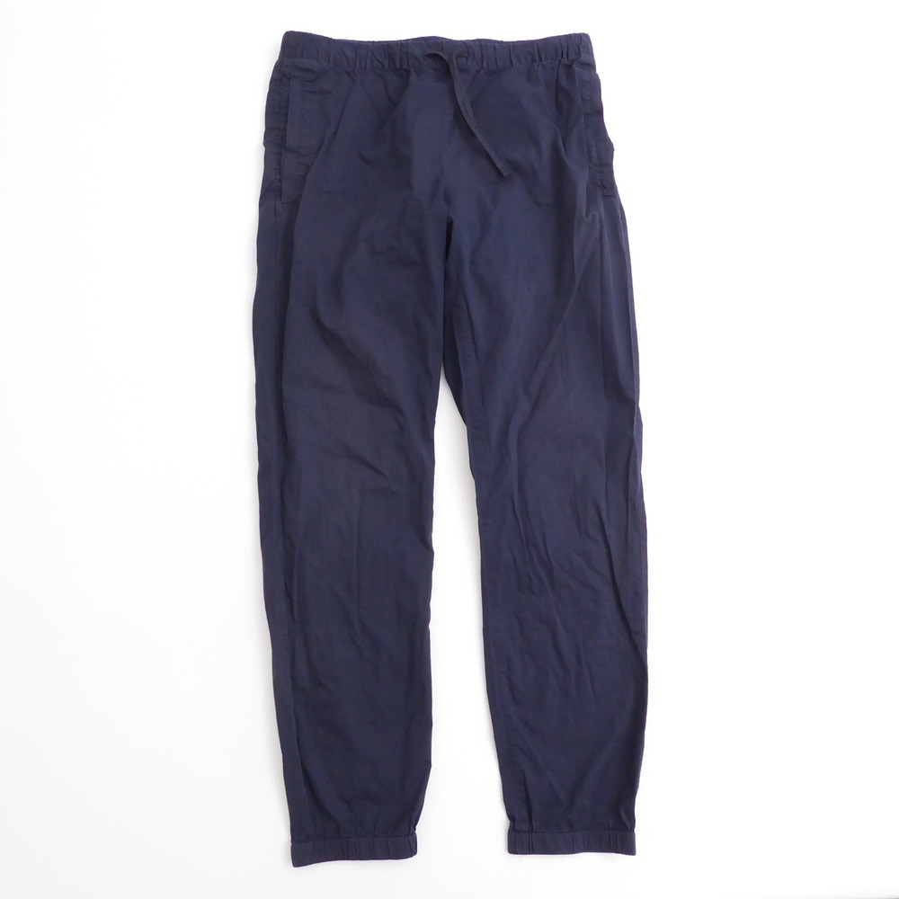 COS Mens Jogger Pants Navy Blue Cotton Nylon Blend Elastic Waist Size Medium